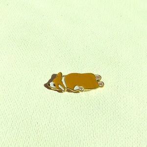 Corgi enamel pin